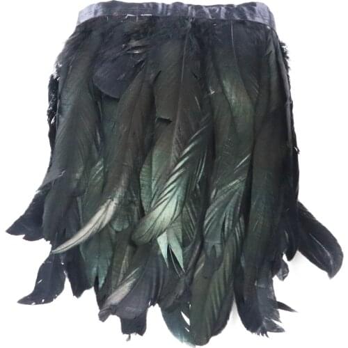 Wholesale Rooster tail feather Trim Chicken feathers 30-35cm Carnival Clothing Dress Sewing Accessories feather for Crafts
