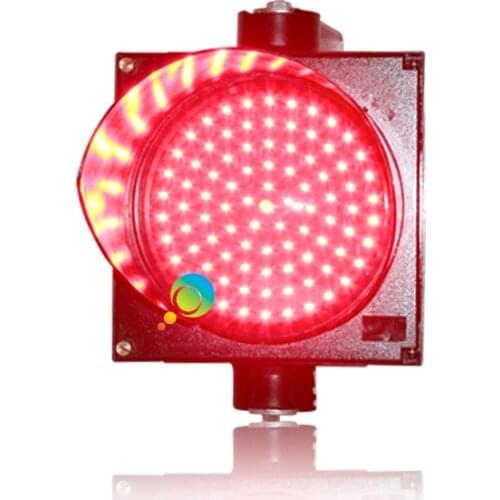 PC housing 200mm 8 inch red single traffic signal light parking lot traffic light on sale