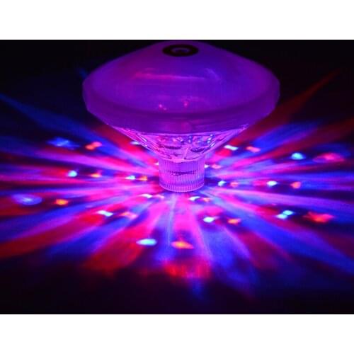 Swimming Pool Tub Spa Floating Underwater Lamp Glow Show Submersible LED Disco Light Waterproof Bath Light