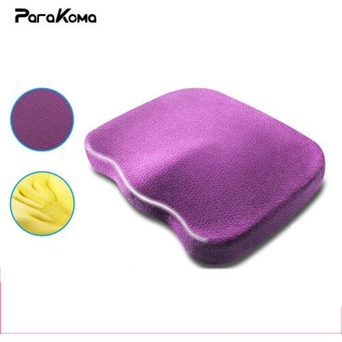 Memory Foam Seat Cushion Coccyx Orthopedic Pillow for Chair Massage Pad Car Office Hip Pillows Tailbone Pain Relief Seat Cushion