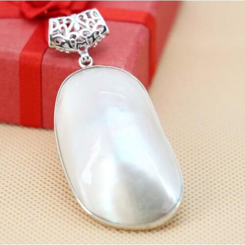 L030 Hot!White abalone seashells crafts pendant jewelry accessories,Fit fashion women jewelry DIY making wholesale