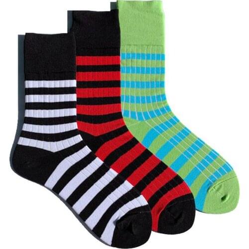 Size 35-45 Casual Street Fashion Cotton Funny Long Women Bee Soft Socks Contrast Color Rainbow Larger Size Stripe Zebra for Men