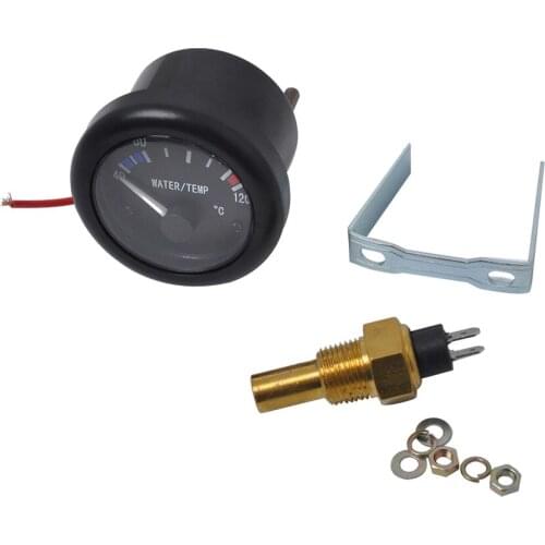 Universal Mechanical Water Temperature Gauge(40-120 Celsius), Black