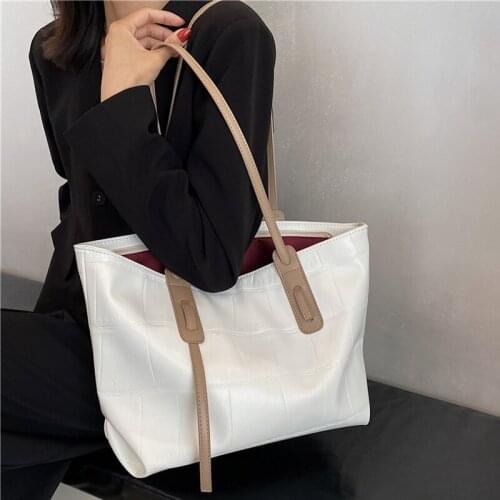 PU Leather High Capacity Handbags for Women 2021 Luxury Designer Lady Travel Large Tote Bag Shoulder Shopping Bag Sac a Main
