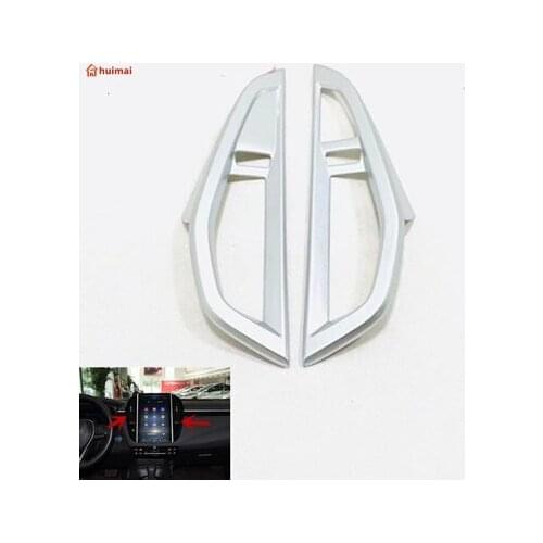 For Toyota Corolla Altis 2019 2020 2021 Inner Garnish Cover Instrument Panel Trim Front Middle Air Conditioning Outlet Vent 2pcs