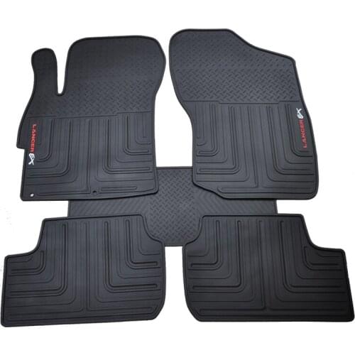 Custom Waterproof Durable Non Slip Carpets Rubber Car Floor Mats for Mitsubishi Lancer EX