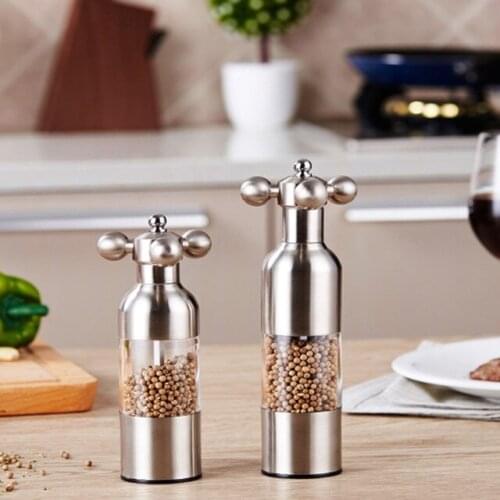1 PCS Black Pepper Mill salt pepper grinder Spice Grinder Kitchen Creative Gadgets Pepper and Salt Grinder grindering