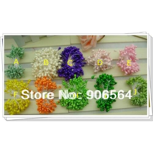 10 Colors 6Mm Beads Mixed Stocking Flower Glass Flower Stamen Pistil Cake Decoration Women DIY Handwork Material 1800Pcs/Lot