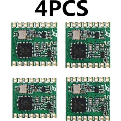 4pcs RFM69HC RFM69HCW Lora module FSK Wireless Transceiver Module SX1231 433 915M 16 * 16mm