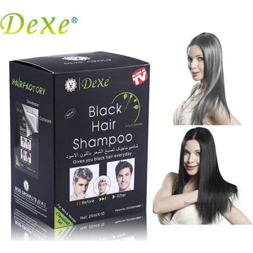 5/10Pcs Dye Hair Color Shampoo Only 5 Minutes Hair Removal Hair Wax Chalk Black/Wine Red/Chestunt Brown