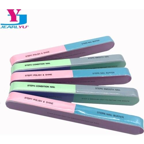 50 Pcs Nail Buffer Block Polisher 7 Sides Nail Art Buffer Professional Manicure Nails Polish Tools Frosted Lima Pulidora Buffing