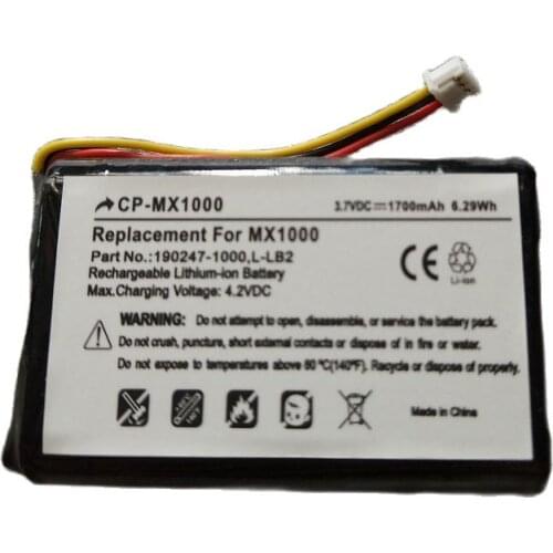 1700mAh Battery 3.7V for LOGITECH MX1000 M-RAG97 Wireless Mouse Li-Po Polymer Rechargeable Accumulator Pack Replacement+Track