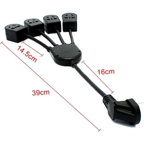 AU NZ Australian 3 Pin Plug 4 in 1 Electric Extension Cord Socket 39cm All in One way 4 Way Power Strip Socket Splitter