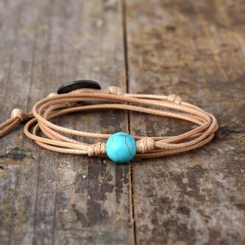 Women Friendship Bracelets Natural Stones String 3 Strands Wrap Bracelet Girl Beach Holiday Bracelets Femme Bestfriend Gifts