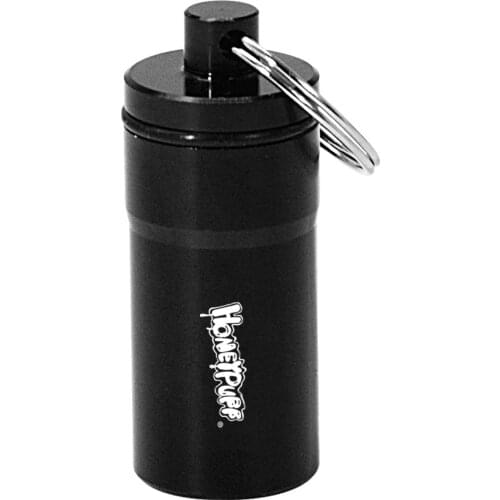 HONEYUPFF Keychain Aluminum Stash Jar Herb Storage Container 9ML Mini Air Tight Small Proof Metal Storage Stash Jar For Tobacco