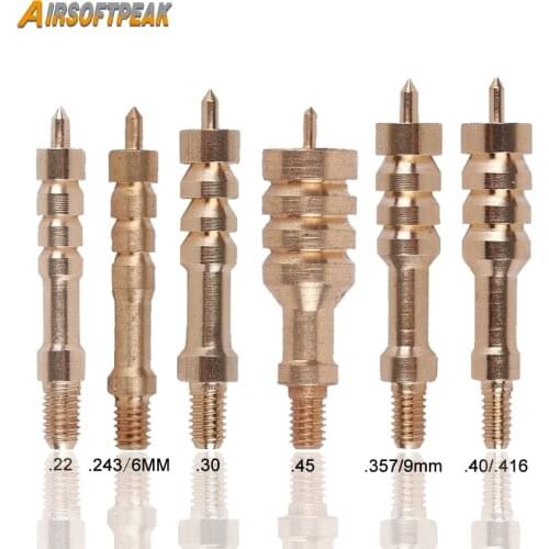 Hunting Gun Cleaning Jags .22 .243 .30 .45 .357 .40 .416 for 8/32 Threads Rod Cleaning Kit Brass Spear Pointed Jags