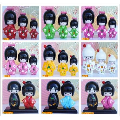 Decoration Arts crafts girl gifts get married Japan Japanese kimono doll doll puppet doll ornaments wood three piece restaurant