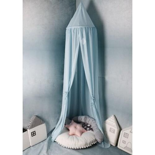 DHL 50pcs Baby Bed Curtain Children Room Crib Netting Baby Bed Tent Cotton Hung Dome Baby Mosquito Net Photography Props