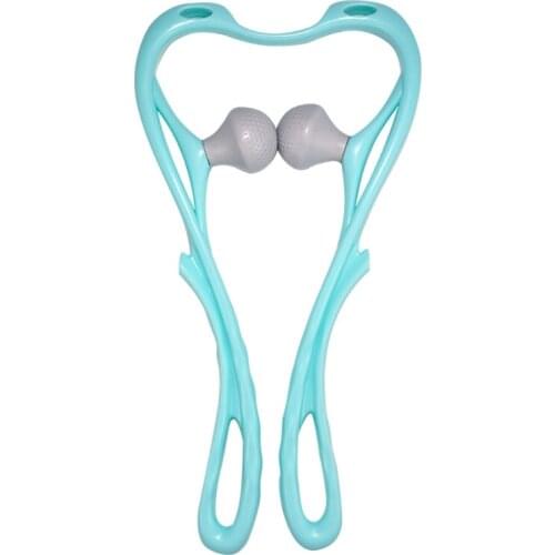 H7JC Neck Massager Manual Deep Tissue Massage for Muscle Pain Relief Dual Trigger Point