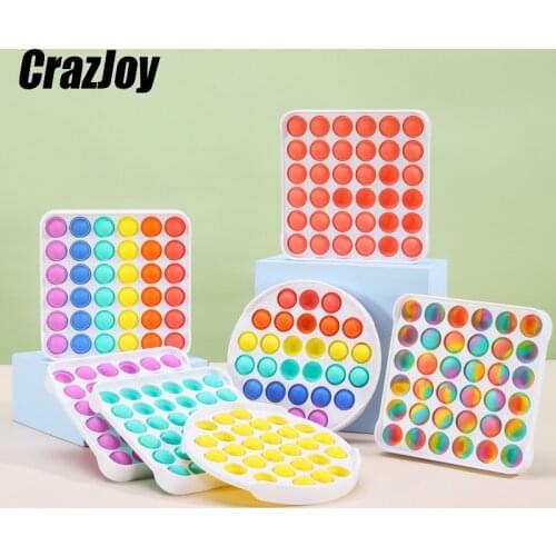 Fidget Toys Simpl Dimmer Antistress For Children Push Bubble Rainbow Adult Toys For Children Sensory Stress Reliever Autism