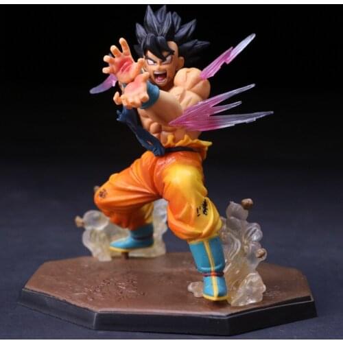 12CM Classic Anime Character Dragon Ball Super Saiyan Kakarotto Doll Boxed Decoration Toy Figure Action Humanoid Childrens Gift