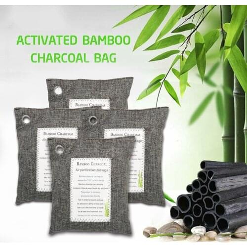 Activated Bamboo Charcoal Bags Air Purifying Bags Natural Air Purifier Freshener Activated Carbon Bags & Boxes #C