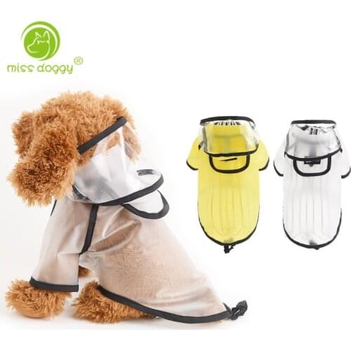 2019 New Summer Outdoor Puppy Pet Rain Coat S-XXL Hoody Waterproof Jackets Raincoat For Dogs Cats Apparel Clothes Wholesale 10E
