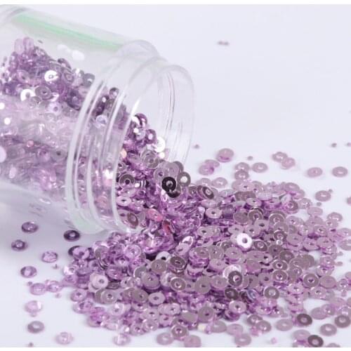About 60000Pieces 200g Sequins 3mm Flat Round PVC Loose Sequin Paillettes Sewing Craft Wedding Decoration Garment Dress Shoe Cap
