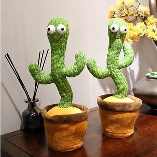 Creative Cactus Decoration Interesting Electronic Dancing Cactus Children Singing And Dancing Cactus Home Decoration Accessories