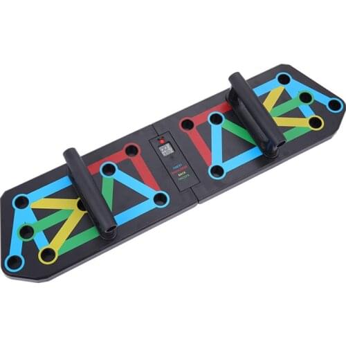 Push-up Board Bracket Fitness Equipment Home Chest Muscle Exercise Electronic Counting Multi-function Folding Training Board XJ