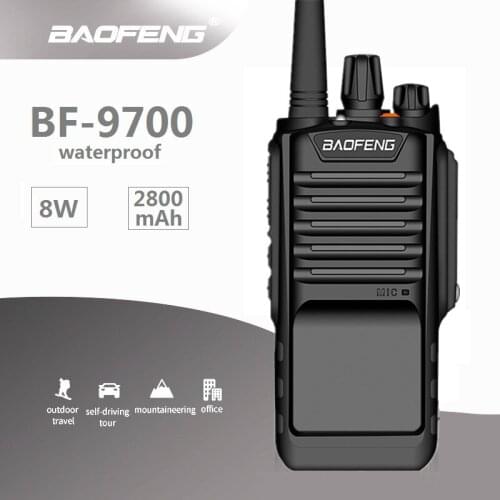 8W BAOFENG BF-9700 Waterproof Walkie Talkie Long Range UHF 2800mAh Ham CB Radio Hf Transceiver Radio Station Comunicador 9700