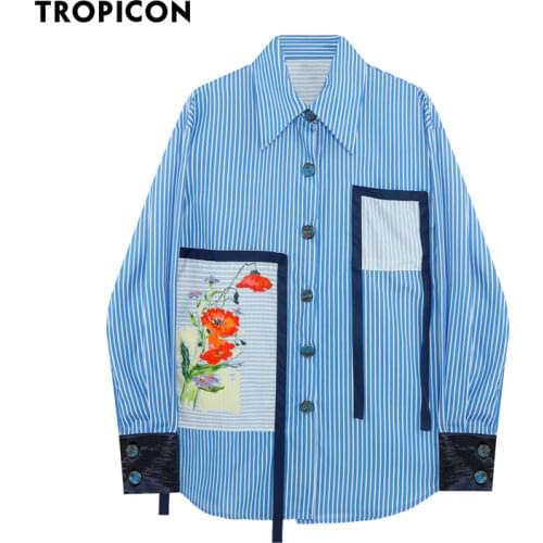 TROPICON Women's Blue Shirts
