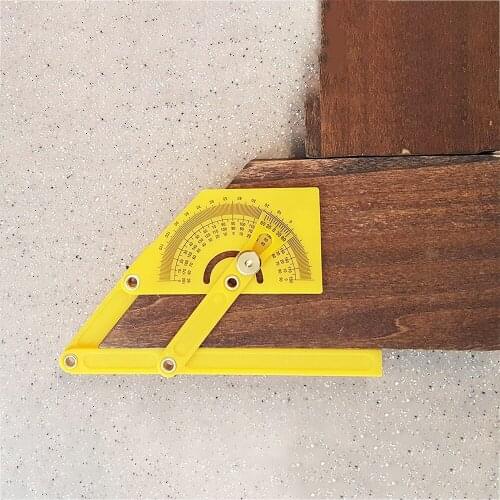 Protractor Angle Measurement Engineer 0-180 Degree Construction Work Cabinet Making Woodworking Engineer Use Plastic Tools