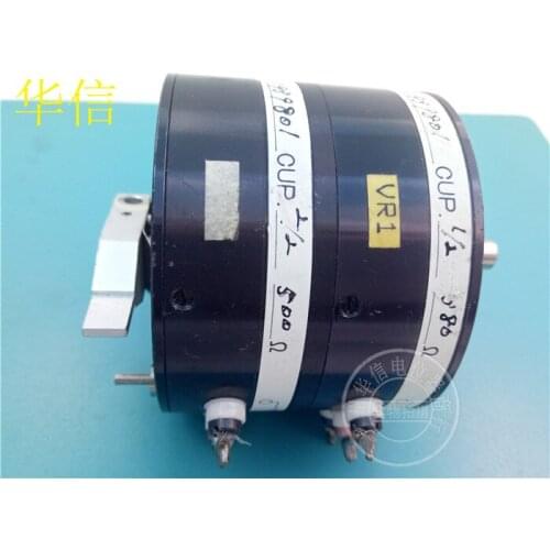 [VK] used green measuring device CP-6 (SF) X2-2 380 Europe 500r double resistance conductive plastic potentiometer switch
