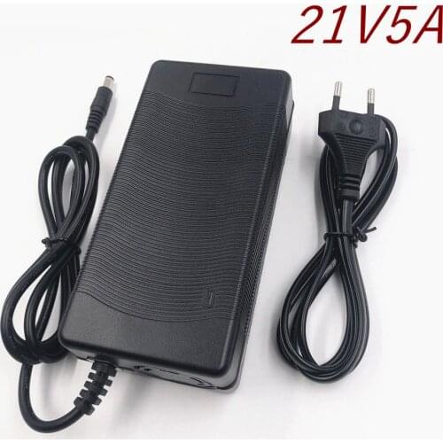 21V 5A lithium battery charger 5 Series 100-240V 21V5A battery charger for lithium battery with LED light shows charge state