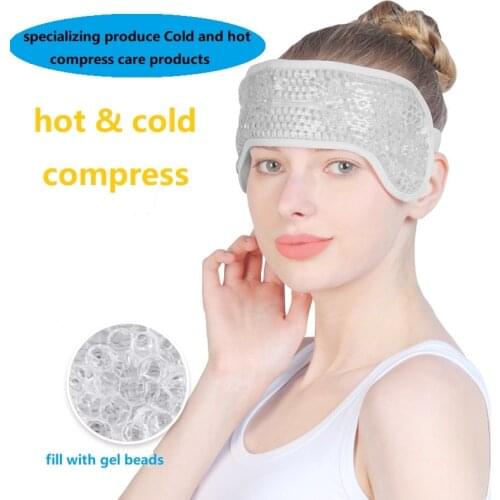 Head Heat Wrap Gel Ice Pack Hot Pain Migraine Relief Breathable Gel Bead Ice Pack Health Care Tool Gel Bead for Toothache Relief