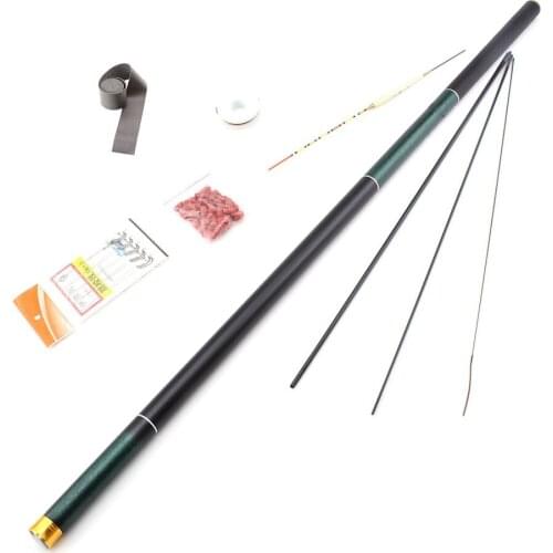 3.6M 4.5M 5.4M 6.3M 7.2M 8.1M Ultra Light Stream Hand Fishing Rod Telescopic Carbon Fiber Feeder Fishing Rod Carp Pole