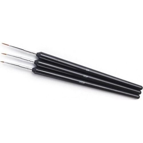 3PCS/Set New Useful Nail Art Brush Thin Nail Liner Pen French Lines Stripes Flower Grid Drawing Dotting Brushes Manicure Tools