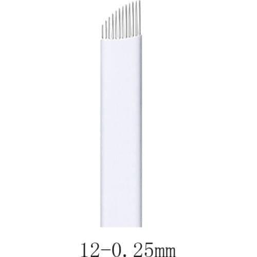 500pieces 12 Flex Laminas Tebori 12 pin Microblading Needles Permanent Makeup Eyebrow Tatoo Blade For Manual Tattoo Pen Machine