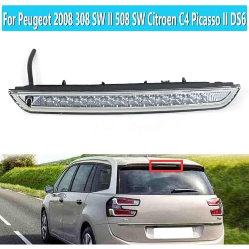 6351LX For Peugeot 2008 308 SW II 508 SW Citroen C4 Picasso II DS6 Led High Level Third Additional Brake Lights 9600412680