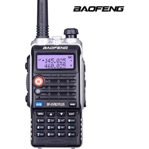 BaoFeng Bf-Uvb2 Plus Walkie Talkie High Power 8w LCD Display/LED Light Two-Way Radios UHF+VHF 136-174MHZ+400-520MHZ 4800mah