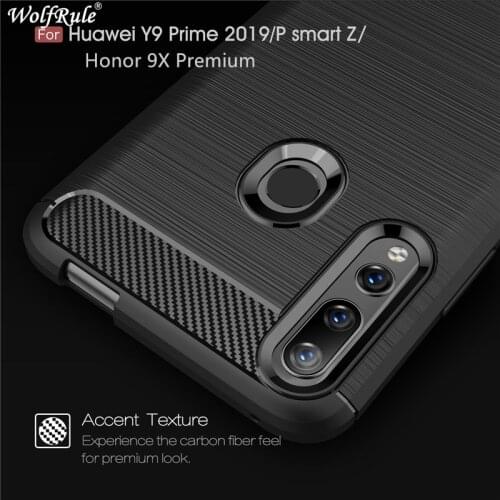 Case For Huawei Honor 9X Premium Case Shockproof Bumper Carbon Fiber Cover For Huawei Honor 9X Premium Cover Honor 9X Premium
