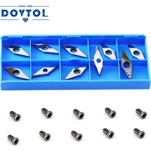 Ci4 Diamond Carbide Replacement Cutter Inserts Knives with Radius Point fit for DIY Wood Turning Detailer or Machine Tool 10pcs
