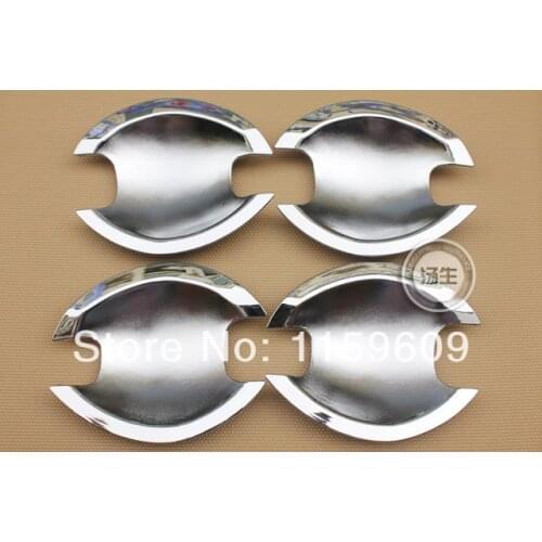 For Mitsubishi ASX Outlander Sport 2010 2011 2012 2013 2014 2015 ABS Chrome Door Handle Bowl Cover Cup Trim Molding Garnish