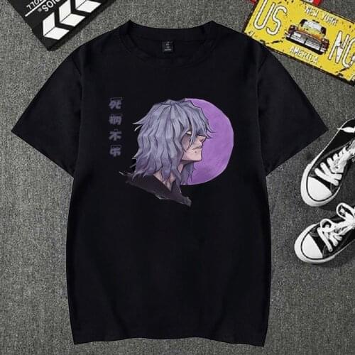 Japanese Hot Anime My Hero Academia T-shirt Harajuku Cool Shigaraki Tomura T-Shirt Fashion Summer Short Sleeve MensWomen Unisex