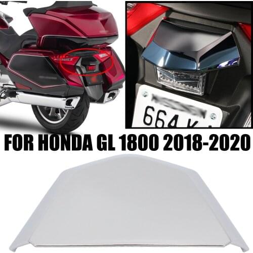 Motorcycle chrome rear license plate light cover for Honda Goldwing GL1800 F6B 2018+ up 2019 2020