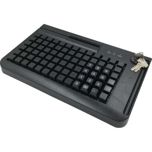 KB78 With 78 switches, good tactile feeling Available in USB and PS/2 Interface 78 Keys POS Keyboard