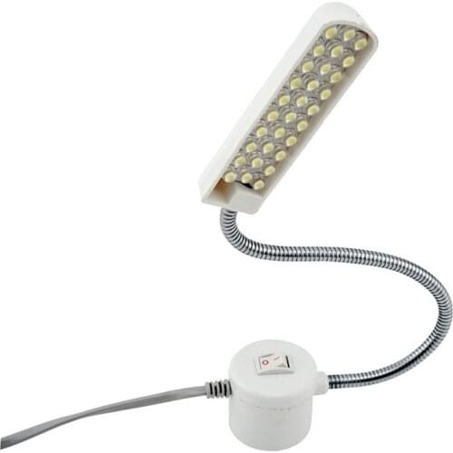 Sewing Machine Light 220V 1.5W 30 LED Working Gooseneck Lamp with Magnetic Mounting Base for Home Sewing Machine clothing lamp