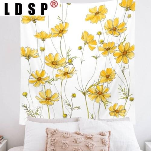 LDSP Poppy Flower Tapestry Wall Hanging Carpet Beach Towel Background Cloth Blanket Yoga Mats Art Bedroom Dorm Home Decor