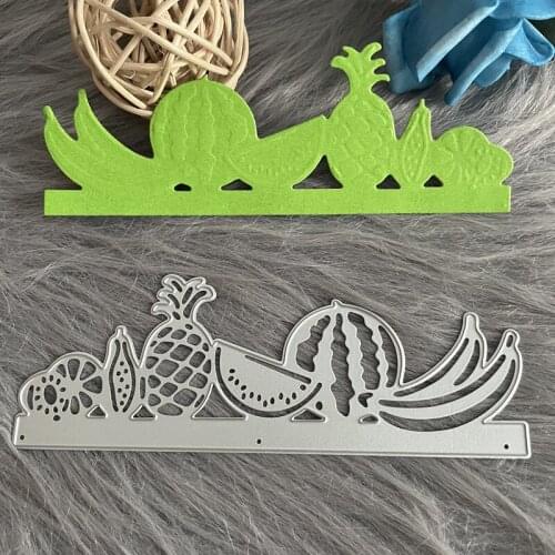 Summer fruit watermelon banana pineapple border Metal Cutting Dies Scrapbook Paper Cards Embosse Craft Die Cut handmade craft